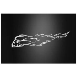 Sticker HH (Paar) SKULL aus Silikon (28.5 x 7cm)