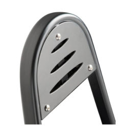 Abdeckplatte Slotted für Sissybar Comfort schwarz