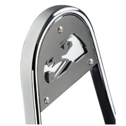 Abdeckplatte Hawk für Sissybar Comfort schwarz