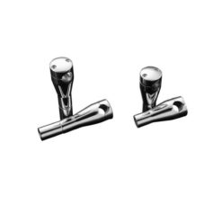 Lenkervorbau HH (Paar) ROUND chrom Ø22/25.4mm (M10-H10cm) CH-Hom