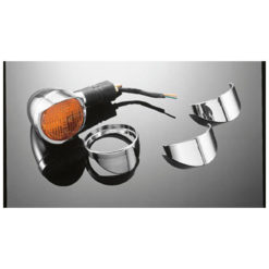 Blinkervisiere HH (Paar) PLAIN chrom für Honda