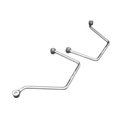 Satteltaschenhalter HH (Paar) mit Befestigungskit chrom Yamaha