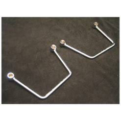 Satteltaschenhalter HH (Paar) mit Befestigungskit chrom Suzuki