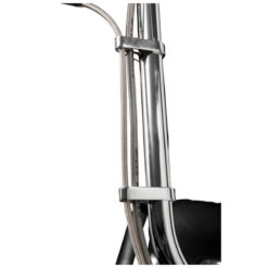 Kabelhalter HH für 1 Kabel Aluminium CNC, Carbon-Look