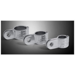 Befestigungsbride HH chrom 38mm für Fussrasten/Scheinw. (1 Stk)