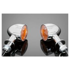 Blinker HH (Paar) TECH GLIDE Alu chrom M10 kurz 12V 21W E-Hom