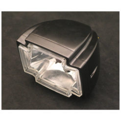 Scheinwerfer HH GOTHIC black H:120 B:150 T:130 H4 12V 60W E-Hom