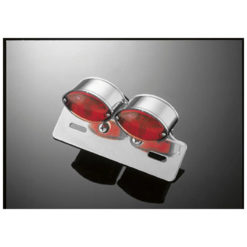 Rücklicht HH DUAL CATEYE inkl. Kennzeichenhalter-/Beleucht E-Hom