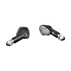 Blinker HH Paar HEXAGON LED kurz carbon-look (30x40x40mm) E-Hom
