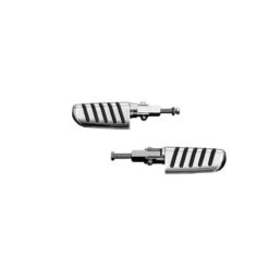 Sozius- Fussrasten HH (Paar) univ TECH GLIDE chrom mit Schraube