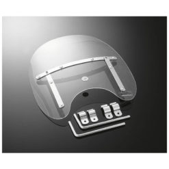 Windschutzscheibe HH USA SMALL 36x41cm chrom, Ø 22/25mm Lenker