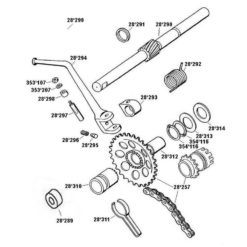 Anlaufscheibe 1mm Kickstartwelle Tomos