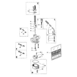 Ventil Schwimmer Vergaser Dellorto PHVA/PHBN