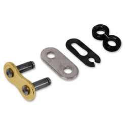 Kettenschloss 420 mit Clip RK 420SB, ohne O-Ring, FD (gold-schwarz)