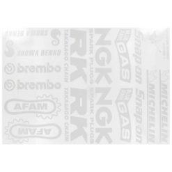 Kleberset Honda silber (Sponsorkit) (34x24cm) NML