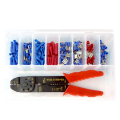 Elektrostecker-Sortiment mit Zange (151 Stück)