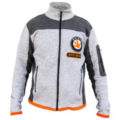 Fleece-Jacke BYE BIKE anthrazit/grau Grösse XL
