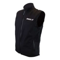 Weste Gilet BIKE IT Softshell Grösse S schwarz