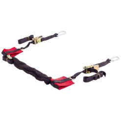 Spanngurt mit Lenkerlaschen BIKEIT (schwarz/rot)