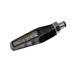 Blinker HIGHSIDER (Paar) GILL aus Kunsstoff in SCHWARZ/Glas SMOKE (M10 - 6