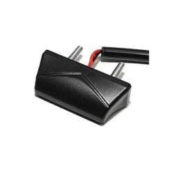 Kennzeichenbeleuchtung CT LED aus ALU in SCHWARZ, M4, Maße: TxBxH 13x47x13