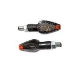 Blinker SHIN YO (Paar) PEAK mit LED in CARBON LOOK/GETOENT (M8 - 46 x 27 x