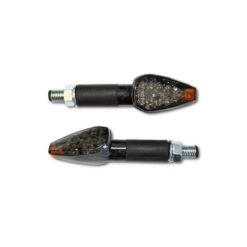 Blinker SHIN YO (Paar) PEAK mit LED in CARBON LOOK/GETOENT (M8 - 46 x 27 x