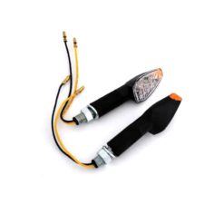 Blinker HIGHSIDER smart (Paar) PEAK mit LED in SCHWARZ/KLAR (M8 - 46 x 27 x 27mm