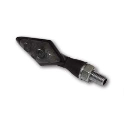 Blinker HIGHSIDER (Paar) PEN HEAD DOUBLE aus ALU in SCHWARZ/GETOENT Blink.