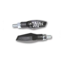 Blinker SHIN YO (Paar) NOVA mit LED in SCHWARZ/GETOENT (M8 - 46.5 x 20 x 2