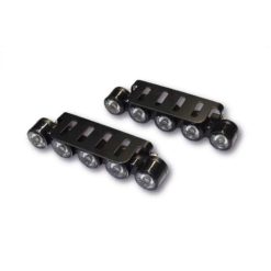 Tagfahrlicht HIGHSIDER (Paar) PENTA 2 aus ALU in SCHWARZ mit 2x 5 Power LE