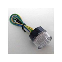 Rücklicht SHIN YO BULLET mit LED KLAR zum kleben (Ø 34mm) (E-Hom.) (ohne A