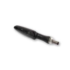 Blinker KOSO (1 Stück) INFINITY mit 2 LED ALU in SCHWARZ/GETOENT inkl. Sta