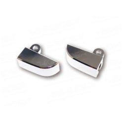 Blinkerhalter HIGHSIDER (Paar) aus Alu in CHROM für Blinker mit M8 Gewinde