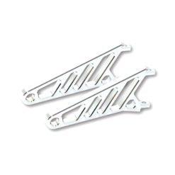 Scheinwerferhalter HIGHSIDER (Paar) LANG aus ALU in CHROM (Länge: 114mm)