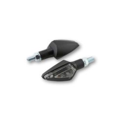 Blinker SHIN YO (Paar) V-SCOPE mit 3 LED SCHWARZ/GETOENT inkl. Brems & Rü