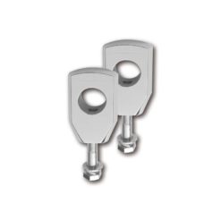 Riser RITZ (Paar) BIG BONE FLAT für Ø 31.80mm Lenker in CHROM (M12x1.5 - H