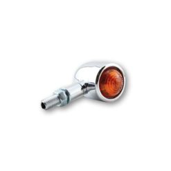 Blinker SHIN YO (Paar) OLD SCHOOL Typ 1 mit HALOGEN BIRNE in CHROM/ORANGE