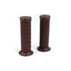Griffe NN PRODUCTS (Paar) TPR - Soft DIAMOND (Ø 25.4 x 124mm) in DUNKELBRA