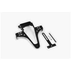 Kennzeichenhalter HIGHSIDER TYP 7 in SCHWARZ UNIVERSAL, Montagefläche 27x9