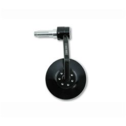 Rückspiegel HIGHSIDER CONERO aus ALU in SCHWARZ inkl. Blinker und Adapter