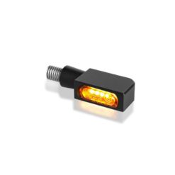 Blinker HeinzBikes (Paar) BLOKK MICRO aus ALU mit LED in SCHWARZ/SMOKE (M8