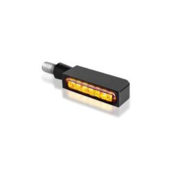 Blinker HeinzBikes (Paar) BLOKK aus ALU mit LED in SCHWARZ/SMOKE (M8 - 56x