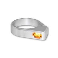 Blinker HeinzBikes (Paar) ZC-LINE MICRO aus ALU mit LED in SILBER für Gabe