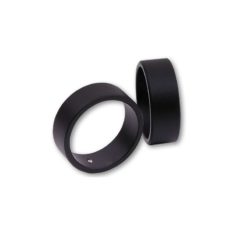 Farbring HIGHSIDER (Paar) aus ALU in SCHWARZ passend zu Lenkerendzapfen D