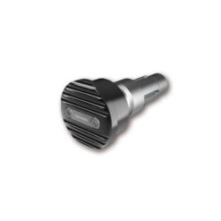 Lenkerendzapfen HIGHSIDER (Paar) WAVE aus ALU in SCHWARZ/SILBER passend z