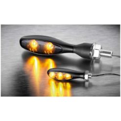 Blinker Kellermann (1 Stück) Micro S DARK mit LED in schwarz/schwarz (Mont