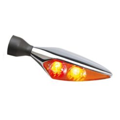 Blinker Kellermann (1 Stück) RHOMBUS DF in matt-chrom/weiss Blink- Brems u