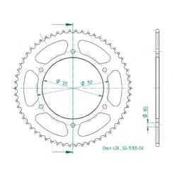 Zahnkranz ESJOT 428/58Z SWM RS 125 R