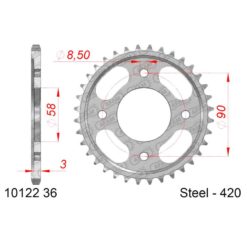 Zahnkranz AFAM Stahl 420/36Z